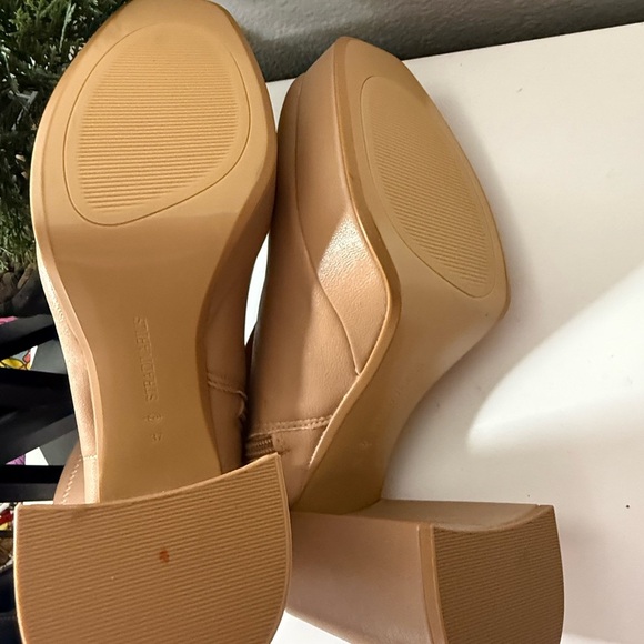 Stradivarius Beige Block Heel Boots - Picture 5 of 6